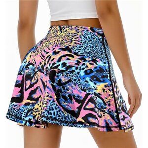 Women's Tennis Golf Skirts Leopard